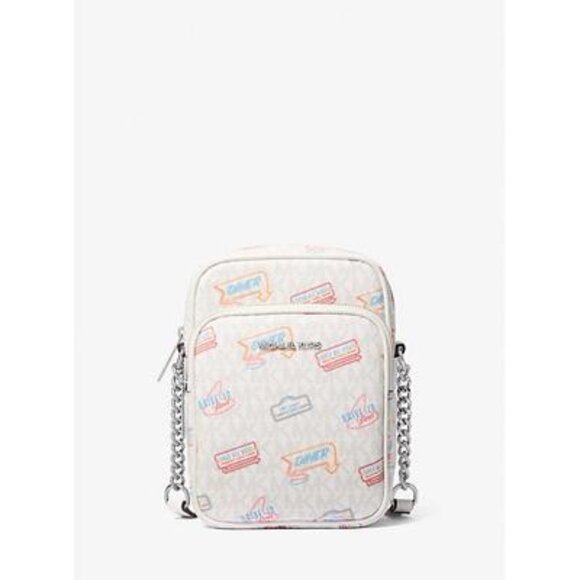 Michael Kors White and Multi-Color Crossbody Bag - Picture 1 of 7
